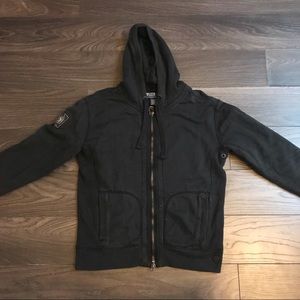 vintage heavy polo zip up